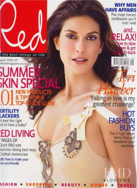 Teri Hatcher featured on the Red cover from August 2005