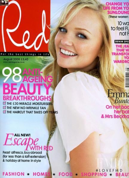 Emma Bunton featured on the Red cover from August 2008