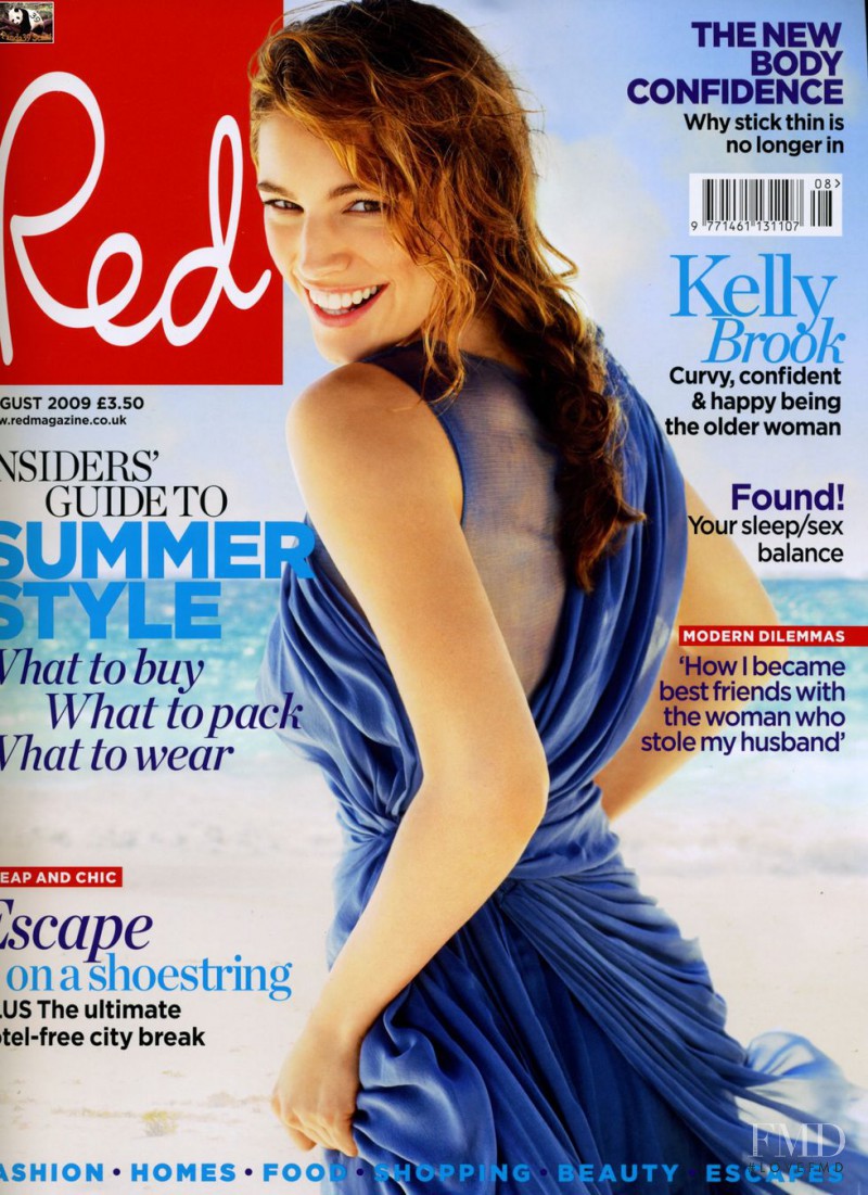 Kelly Brook featured on the Red cover from August 2009