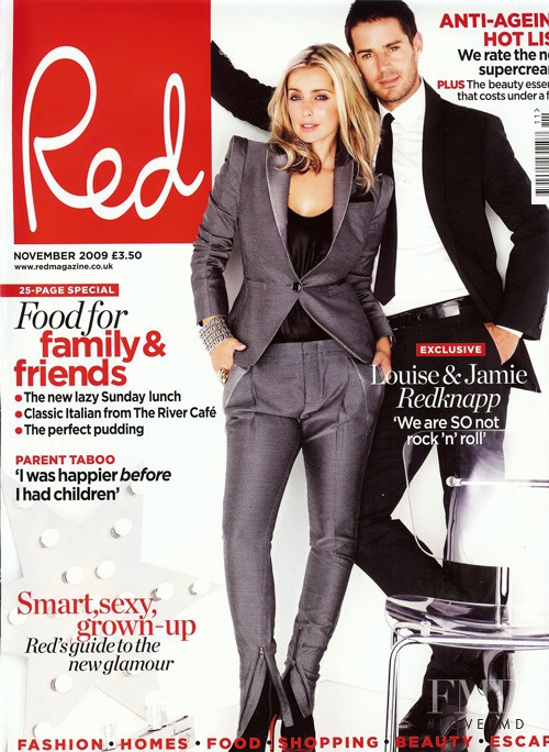 Louise & Jamie Redknapp featured on the Red cover from November 2009