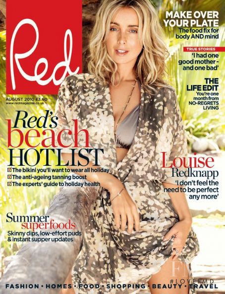 Louise Redknapp featured on the Red cover from August 2010