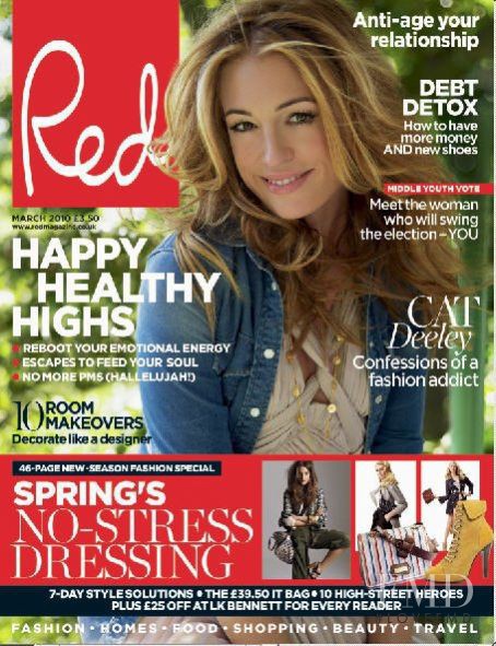 Cat Deeley featured on the Red cover from March 2010