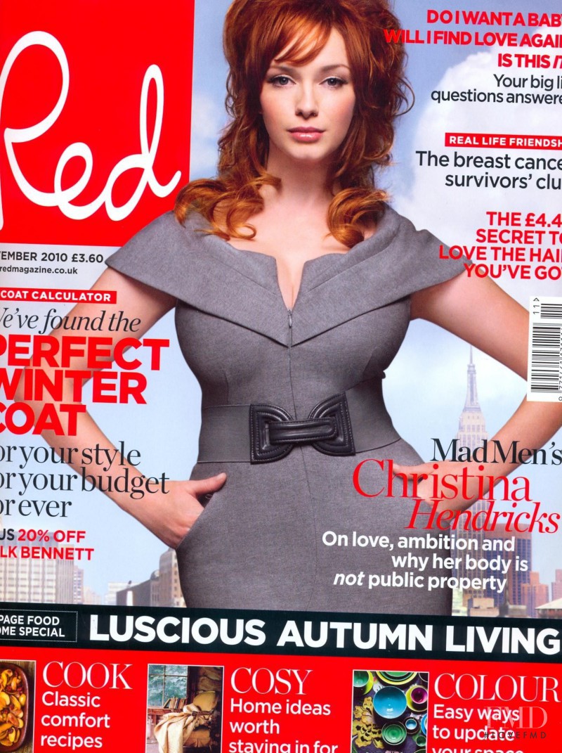 Christina Hendricks featured on the Red cover from November 2010