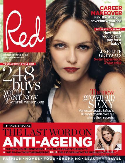 Vanessa Paradis featured on the Red cover from October 2010
