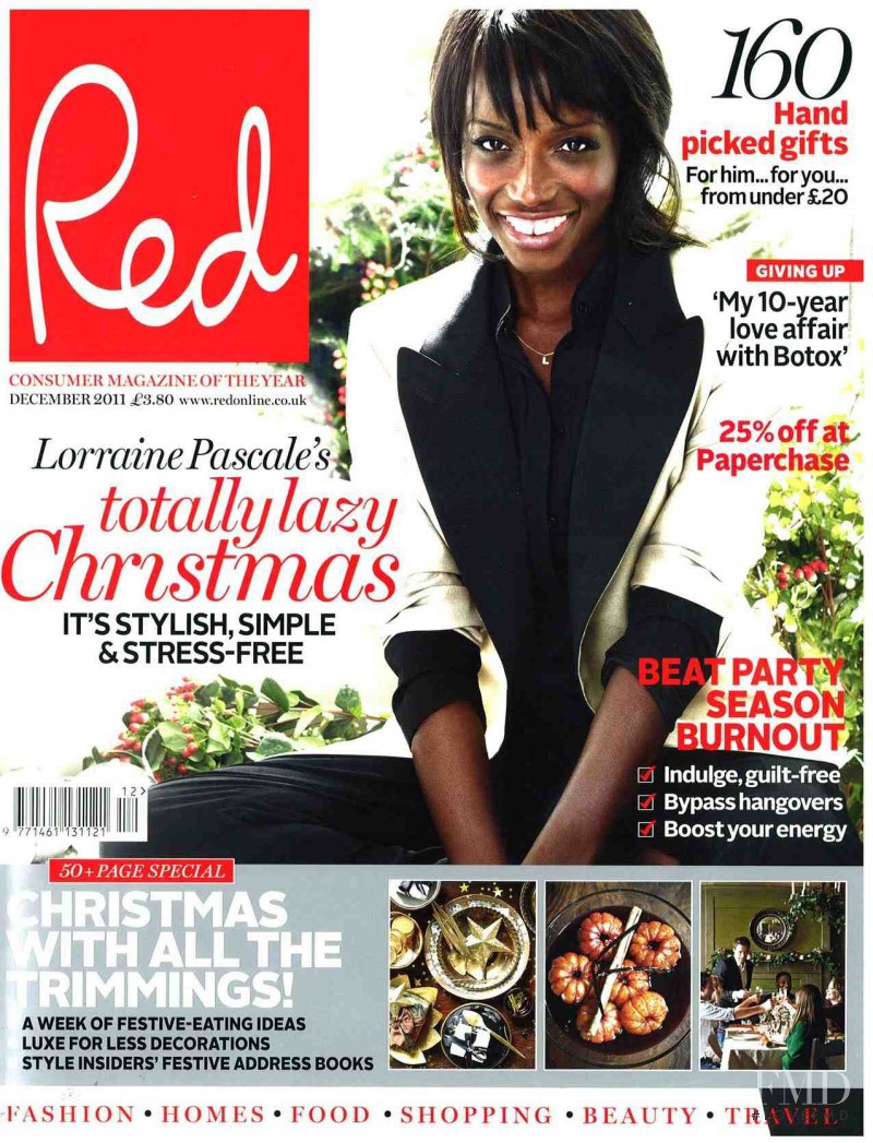 Lorraine Pascale featured on the Red cover from December 2011