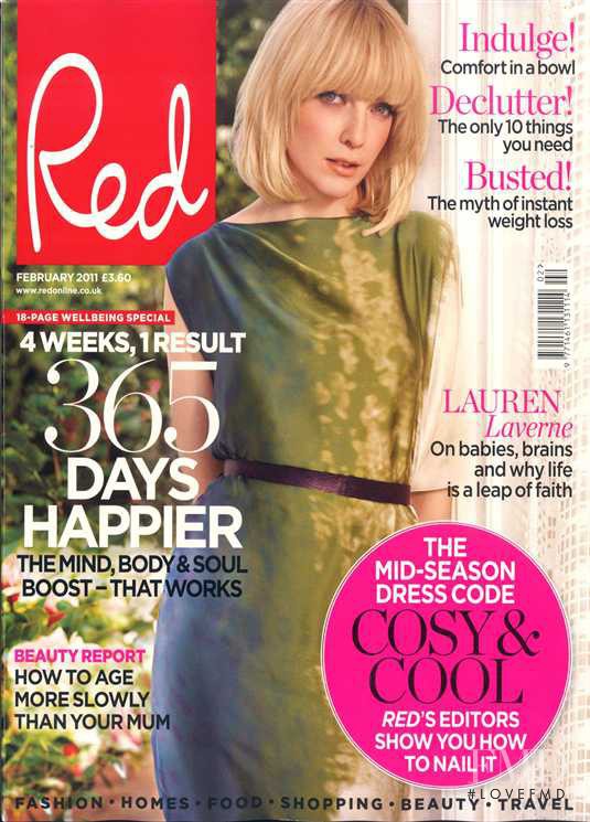 Lauren Laverne featured on the Red cover from February 2011