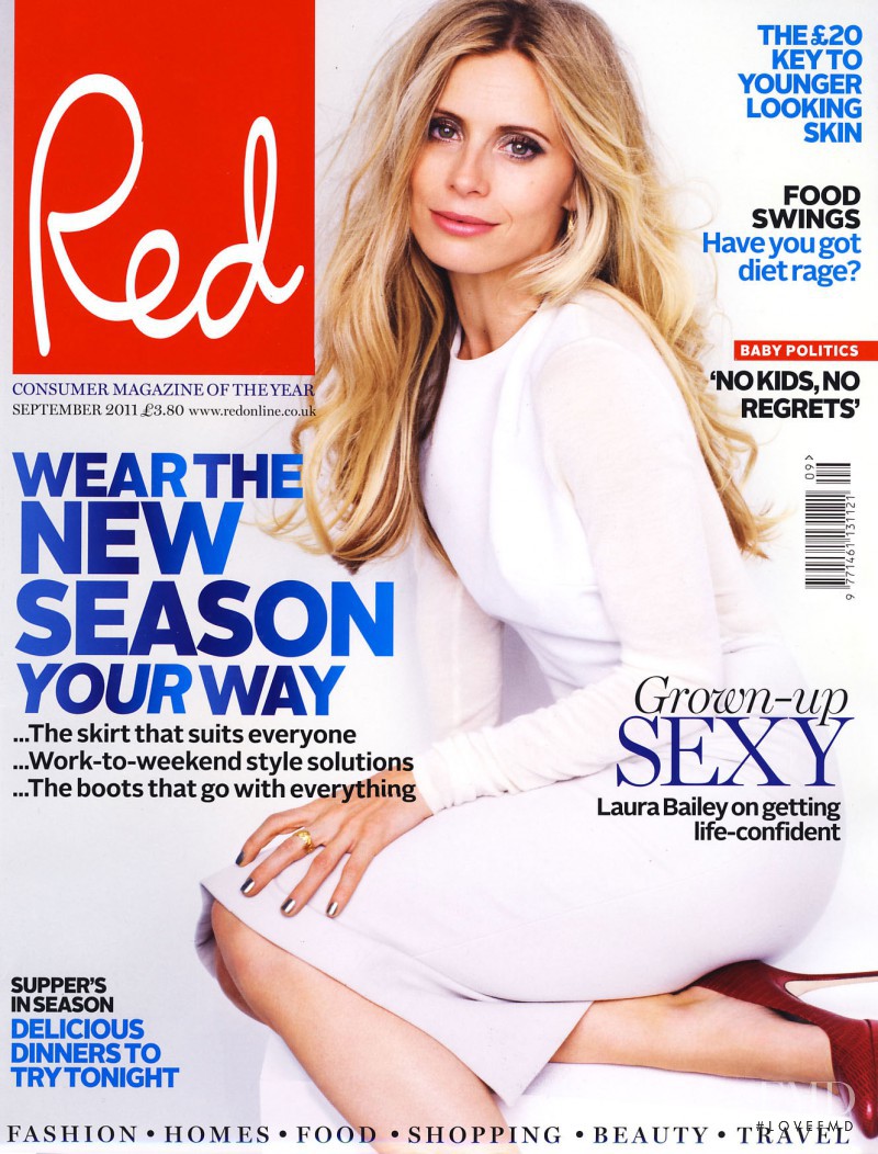 Laura Bailey featured on the Red cover from September 2011