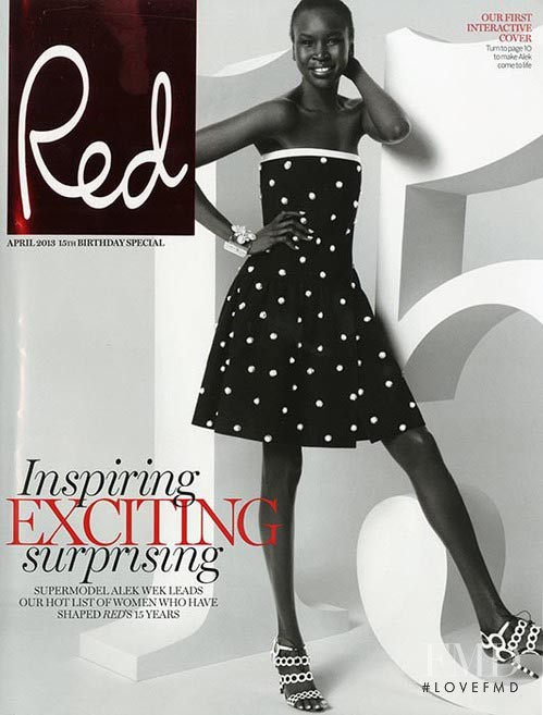 Alek Wek featured on the Red cover from April 2013