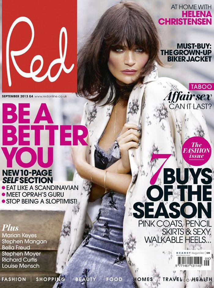Helena Christensen featured on the Red cover from September 2013
