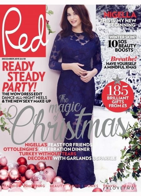 Nigella Lawson featured on the Red cover from December 2015