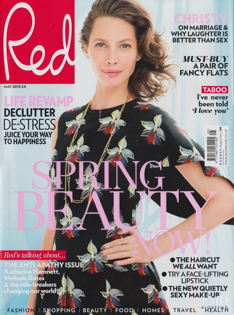 Christy Turlington featured on the Red cover from May 2015
