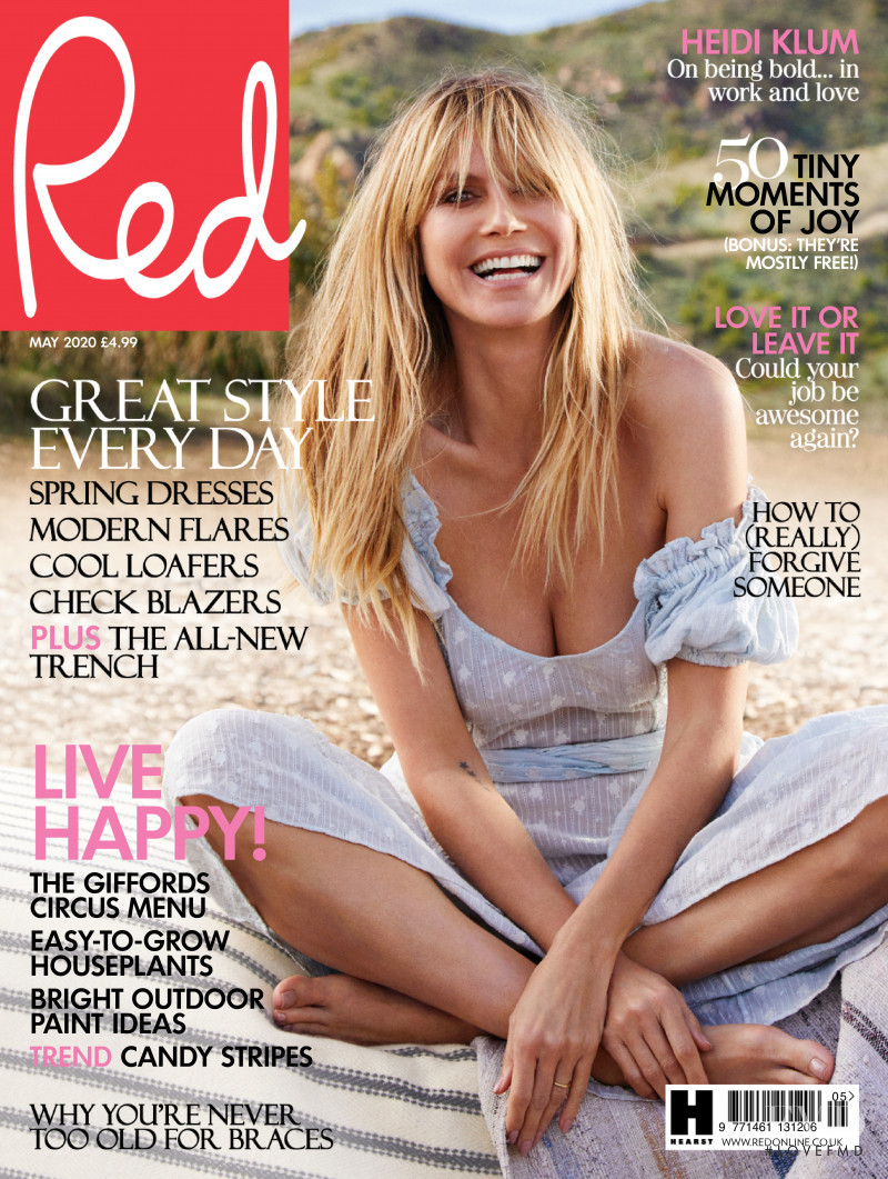 Heidi Klum featured on the Red cover from May 2020