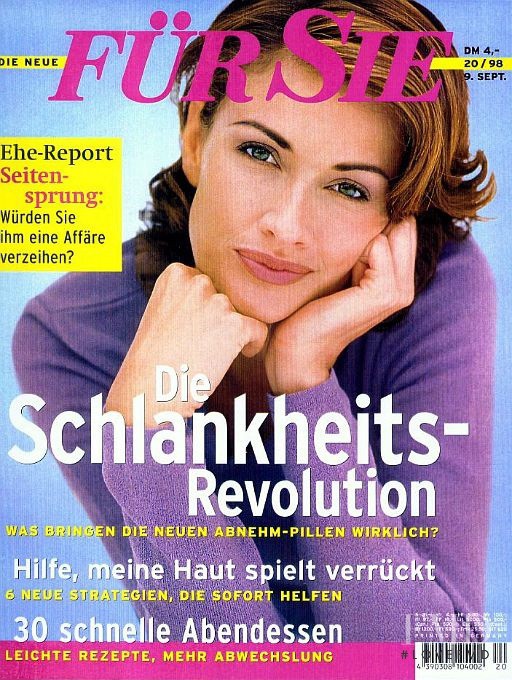 Krista Louise Taylor featured on the Für Sie cover from September 1998