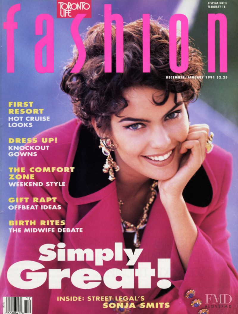 Alie Cross featured on the Fashion cover from December 1990