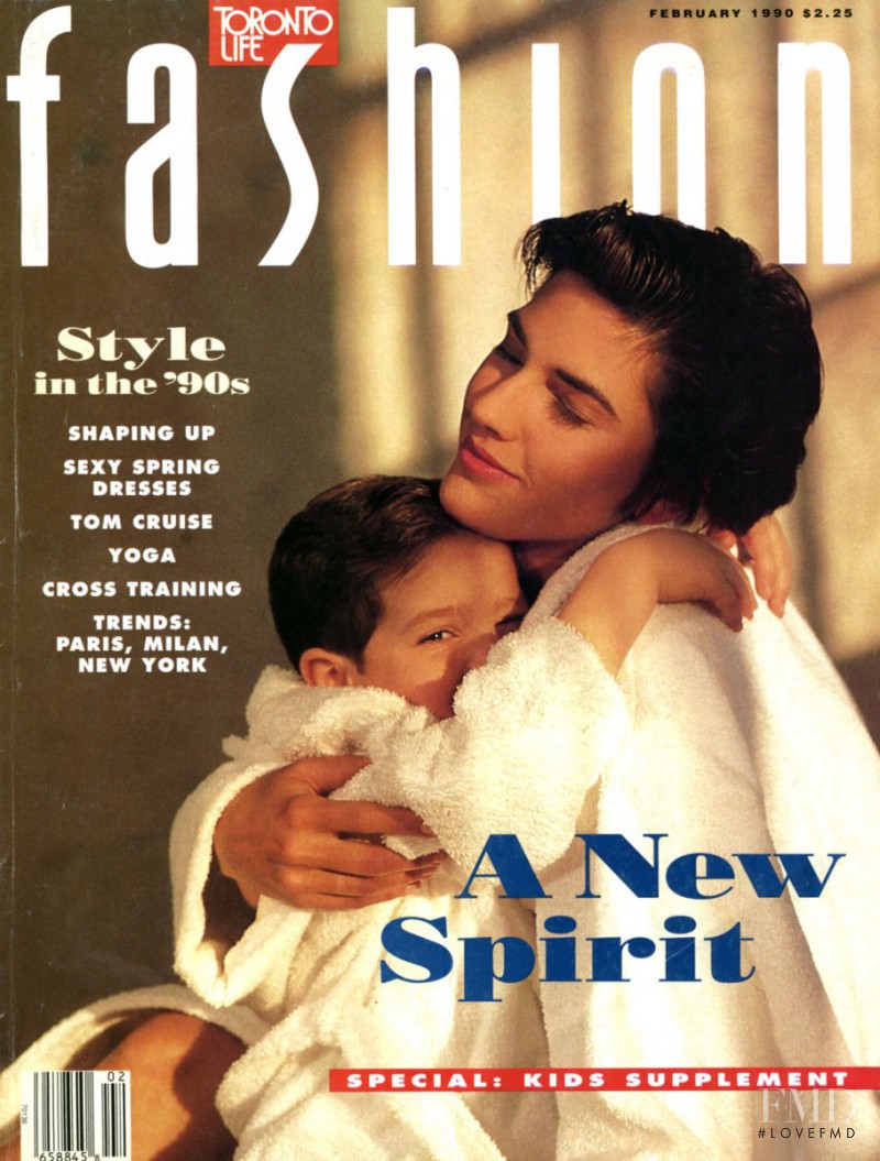 Natalie Berndsen featured on the Fashion cover from February 1990