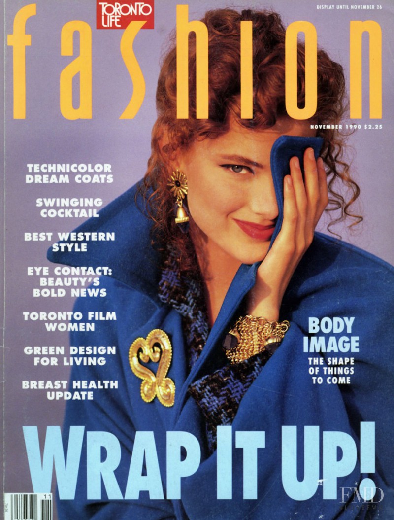 Shalom Harlow featured on the Fashion cover from November 1990