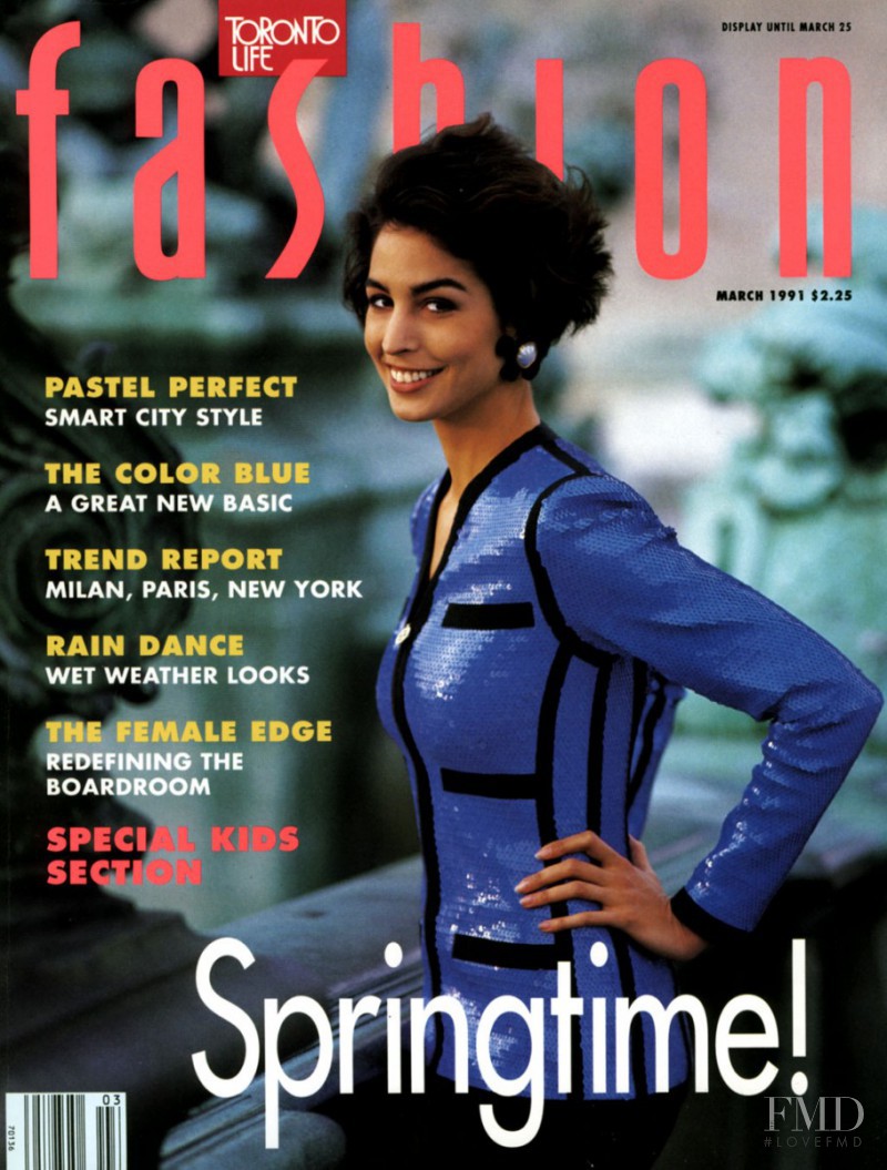 Cara Peloso featured on the Fashion cover from March 1991
