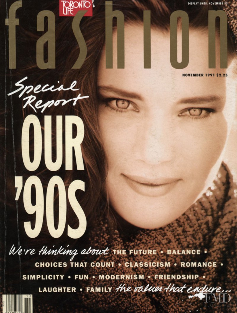 Anji Featherstone featured on the Fashion cover from November 1991