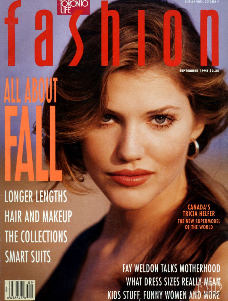 Tricia Helfer featured on the Fashion cover from September 1992