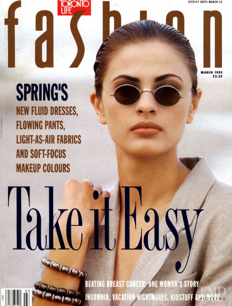 Agnes Budzyn featured on the Fashion cover from March 1993