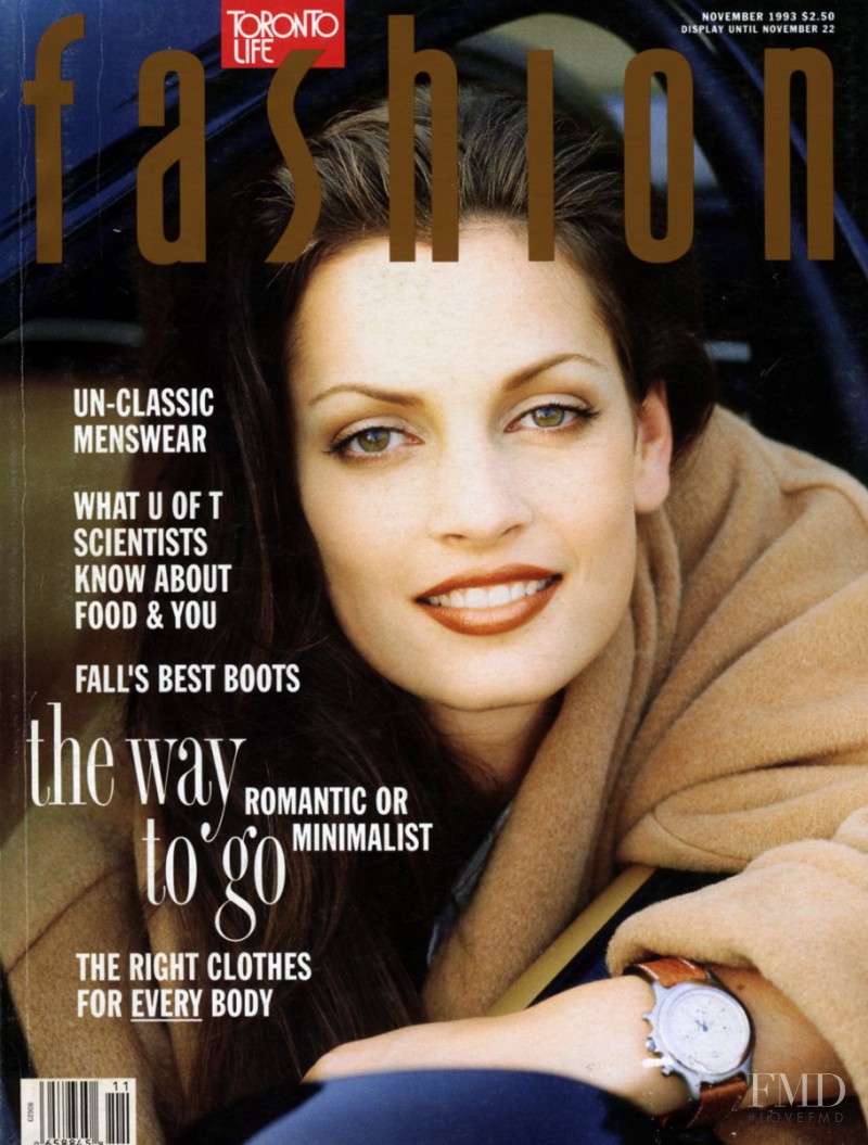 Johanna Black featured on the Fashion cover from November 1993