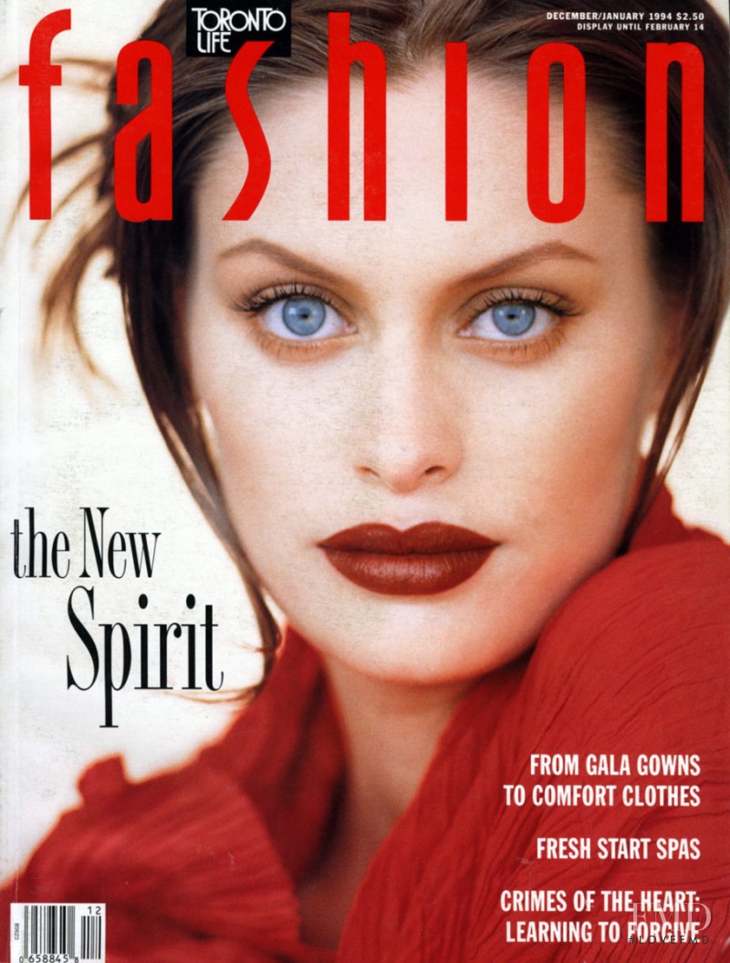 Kim Renneberg featured on the Fashion cover from December 1994