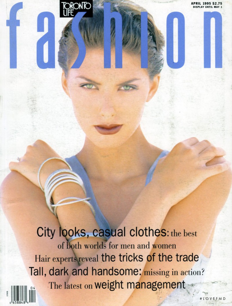 Monica Wyngate featured on the Fashion cover from April 1995