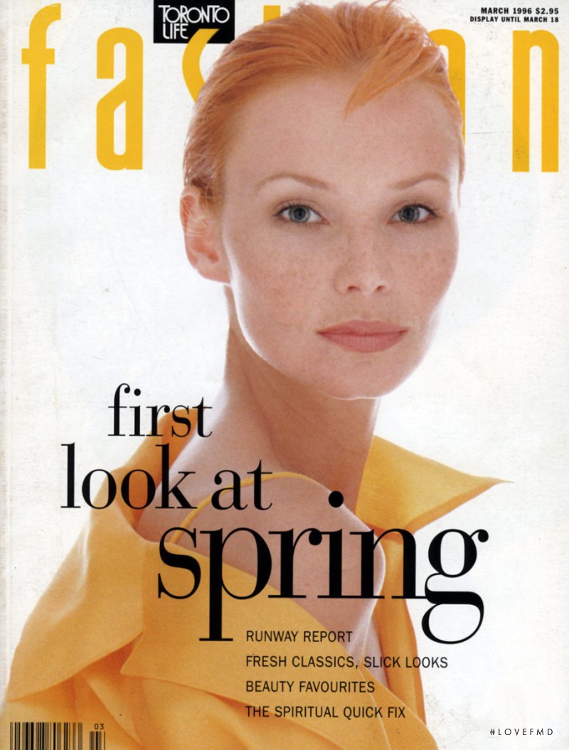 Alex Aert featured on the Fashion cover from March 1996