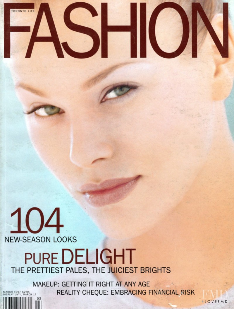 Emma Eriksson featured on the Fashion cover from March 1997