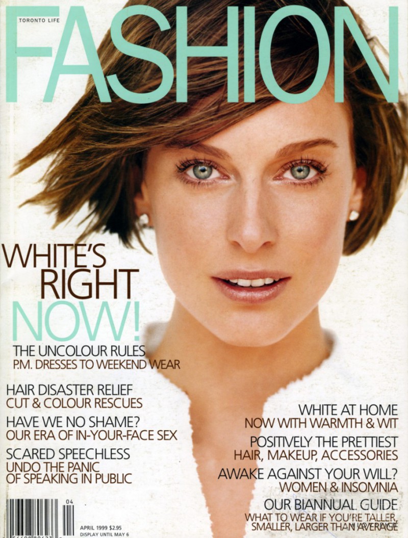Femke Dekker featured on the Fashion cover from April 1999