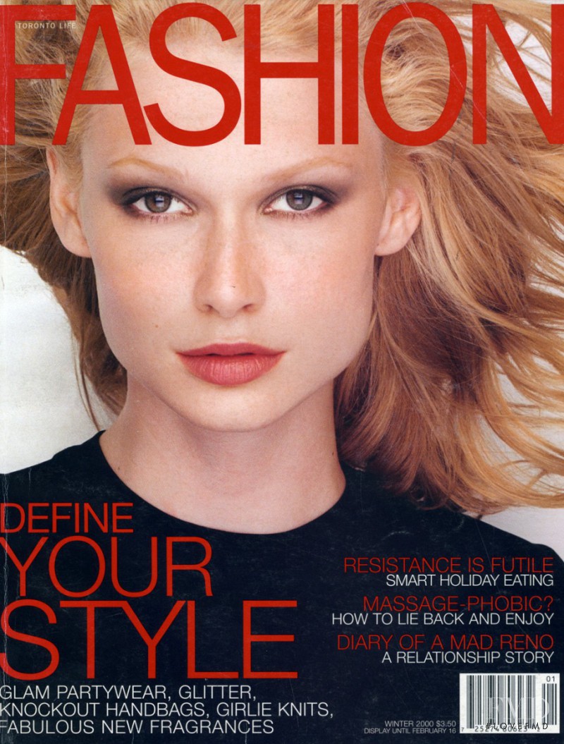 Melanie McJannet featured on the Fashion cover from December 2000