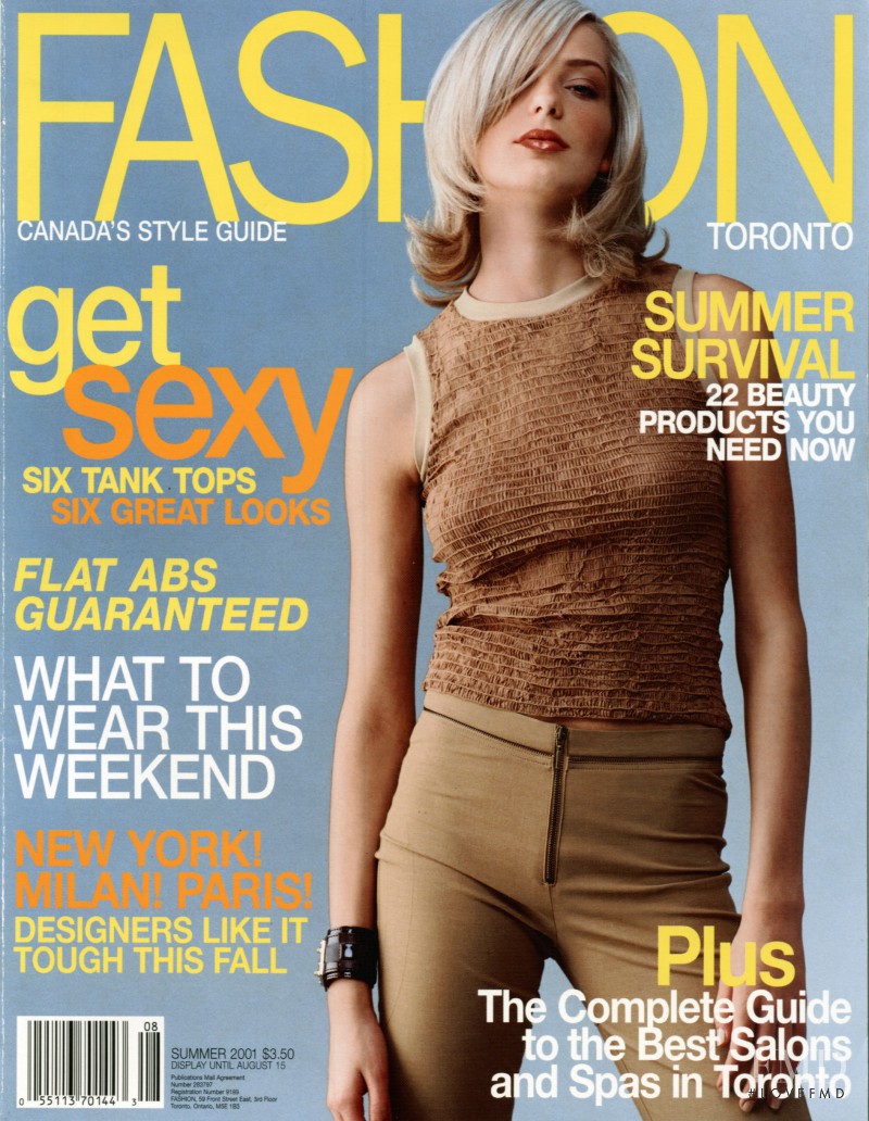Daria Werbowy featured on the Fashion cover from June 2001