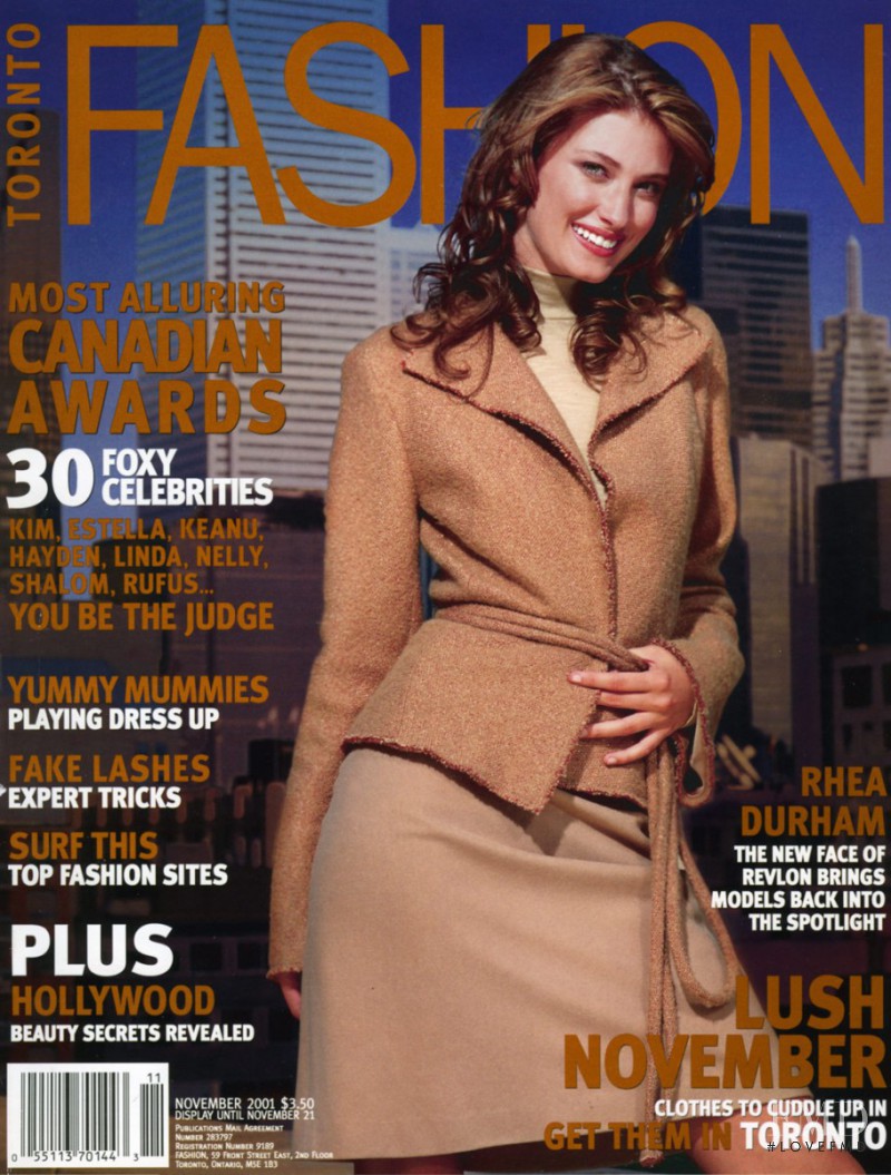 Rhea Durham featured on the Fashion cover from November 2001