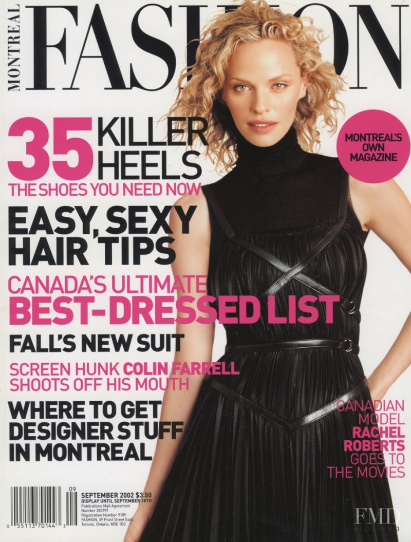 Rachel Roberts featured on the Fashion cover from September 2002