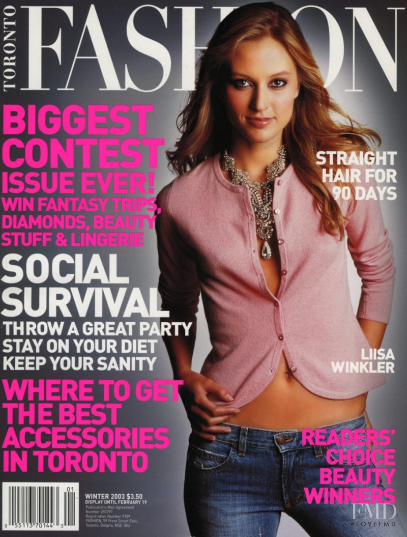 Liisa Winkler featured on the Fashion cover from December 2003
