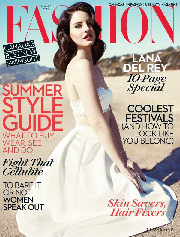 Lana del Rey featured on the Fashion cover from June 2013