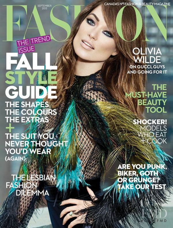 Olivia Wilde featured on the Fashion cover from September 2013