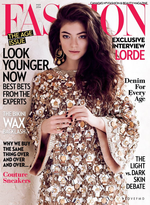 Lorde featured on the Fashion cover from May 2014