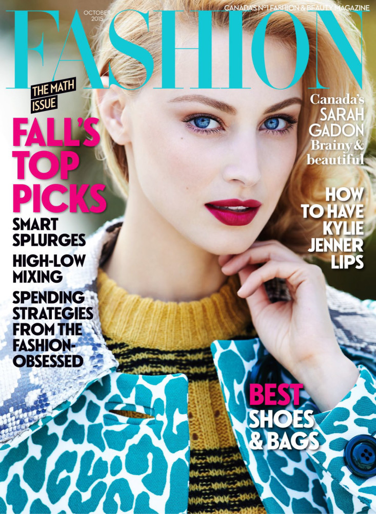 featured on the Fashion cover from October 2015