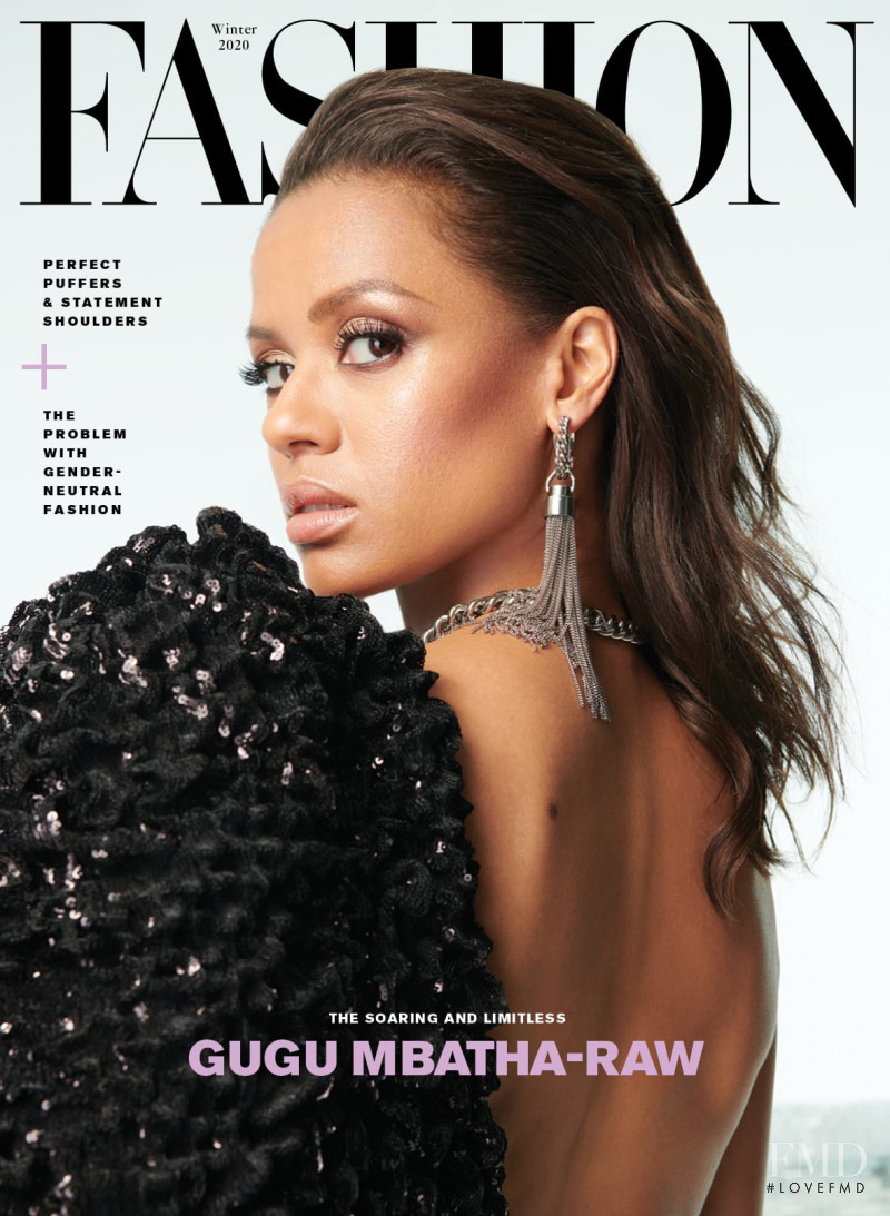 Gugu Mbatha-Raw featured on the Fashion cover from December 2019
