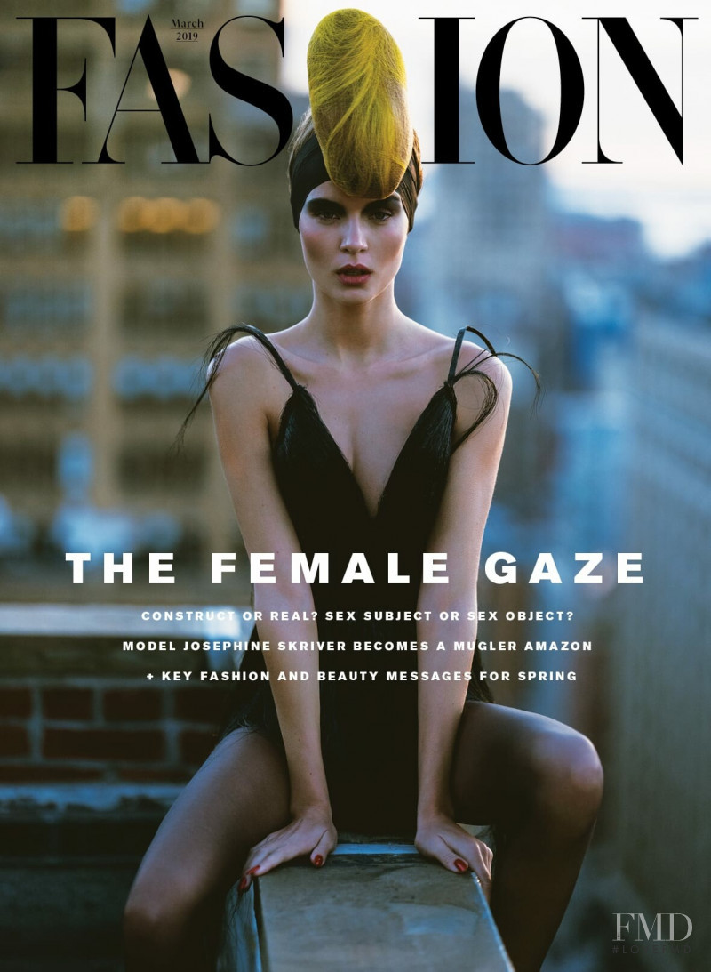 Josephine Skriver featured on the Fashion cover from March 2019