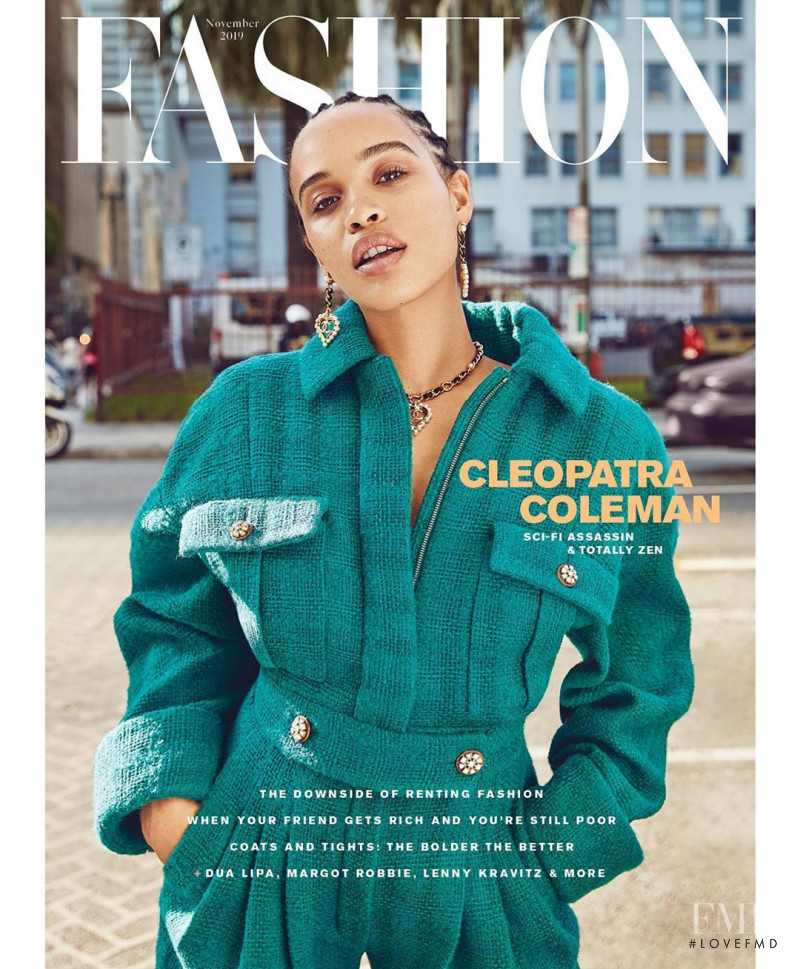 Cleopatra Coleman featured on the Fashion cover from November 2019