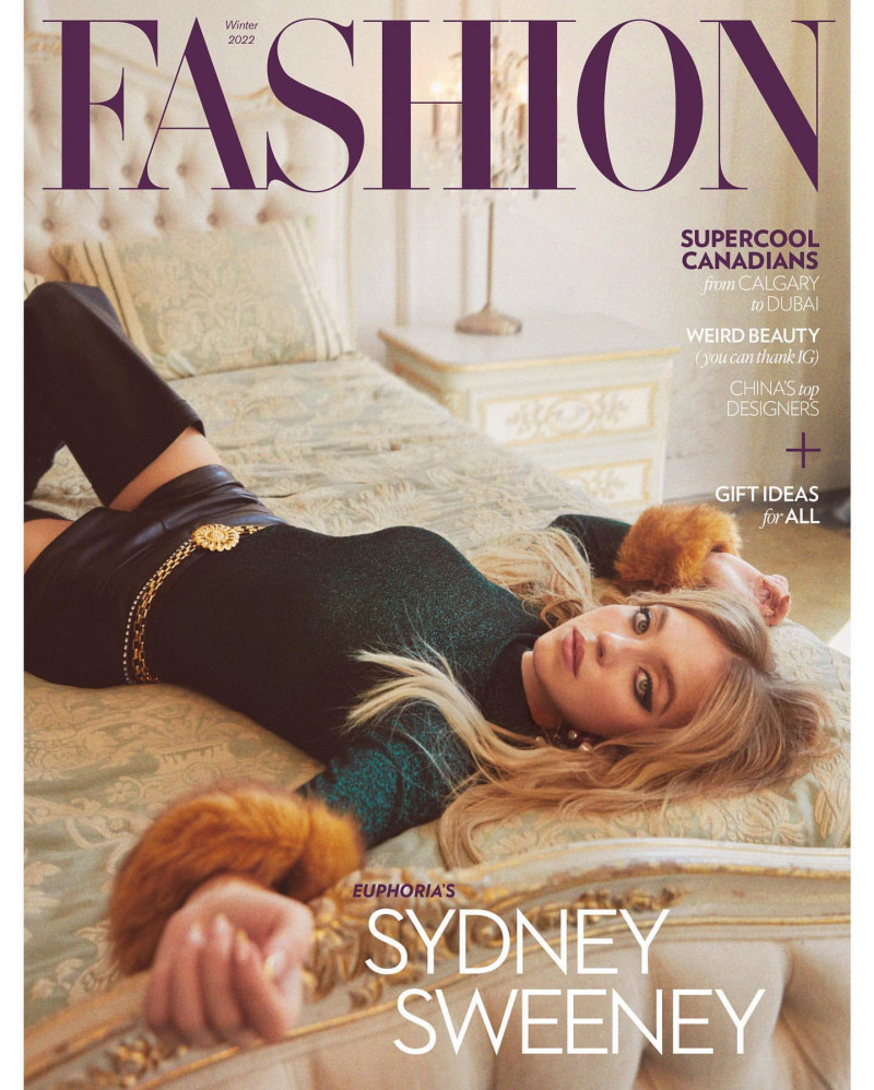 Sydney Sweeney featured on the Fashion cover from November 2022