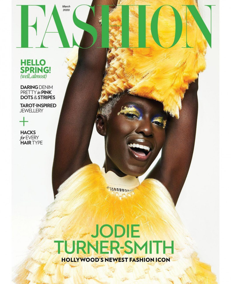 Jodie Turner Smith featured on the Fashion cover from March 2023