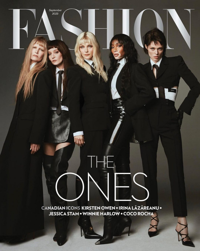Kirsten Owen, Jessica Stam, Irina Lazareanu, Coco Rocha, Winnie Chantelle Harlow featured on the Fashion cover from September 2023