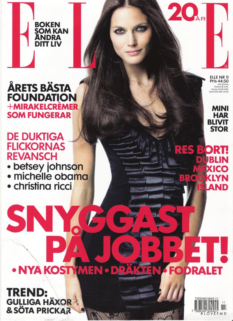 Mini Anden featured on the Elle Sweden cover from November 2008