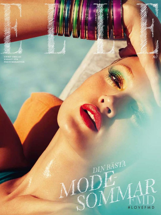Michelle Buswell featured on the Elle Sweden cover from June 2010