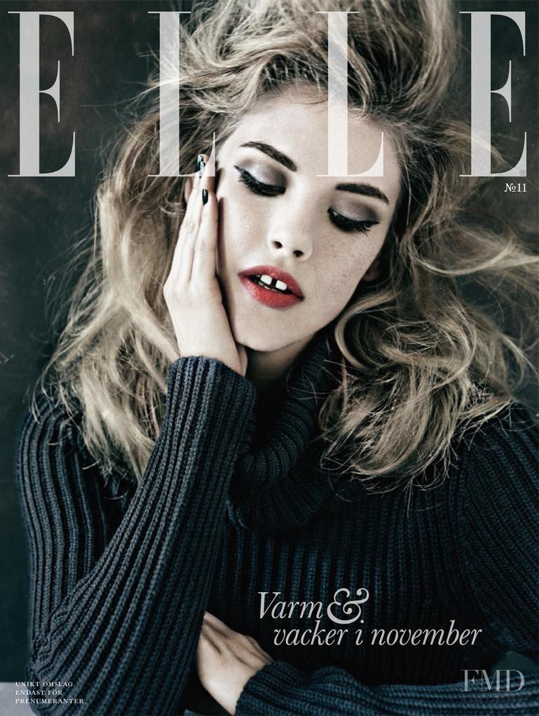 Ashley Smith featured on the Elle Sweden cover from November 2011