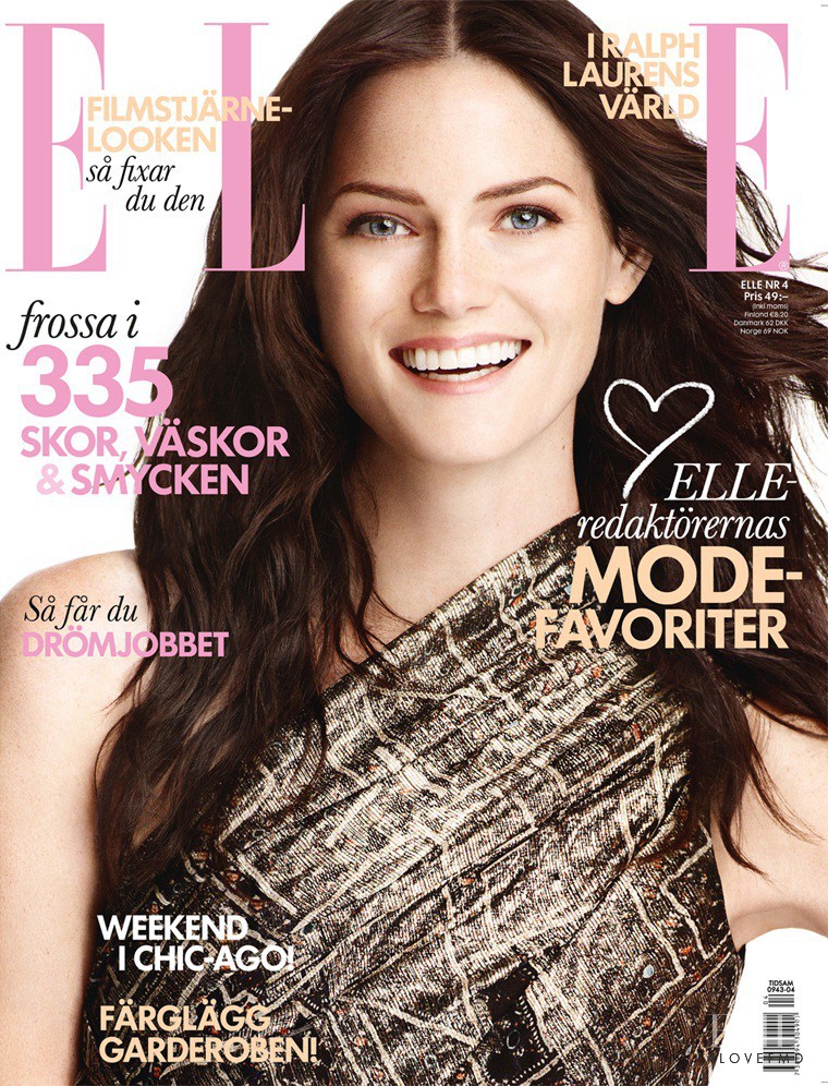 Mini Anden featured on the Elle Sweden cover from April 2012