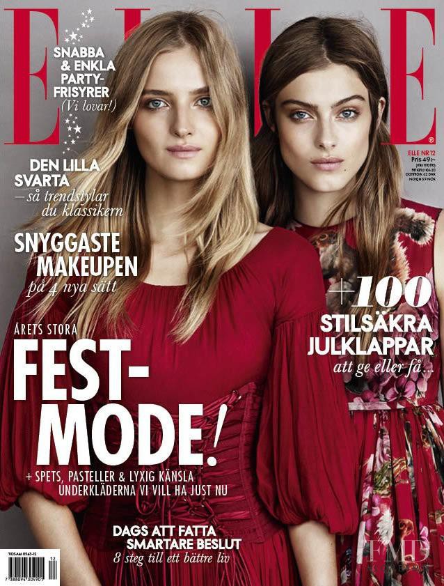 Amanda Norgaard, Lone Praesto featured on the Elle Sweden cover from December 2014